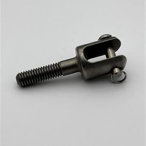 STS010 Drop Bolt, forked, c/w clevis pin & split ring. STS010 Drop Bolt, forked, c/w clevis pin & split ring.