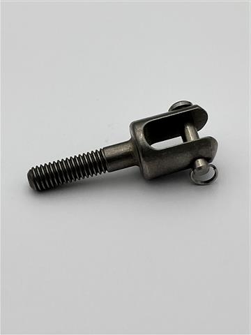 STS010 Drop Bolt, forked, c/w clevis pin & split ring. STS010 Drop Bolt, forked, c/w clevis pin & split ring.